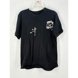 Jordan Brand Mens T Shirt Graphic Print Black Size L Basketball Wing It